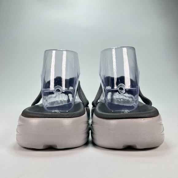 Skechers Goga Max Gray Casual Slip On Thong Flip Flops Sandals Women's Size 8 - Picture 5 of 10